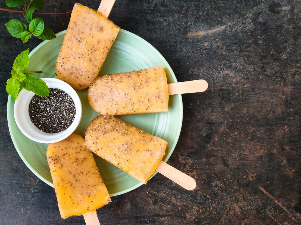 Ultimate DIY Summer Recipe - Muskmelon Chia Popsicle