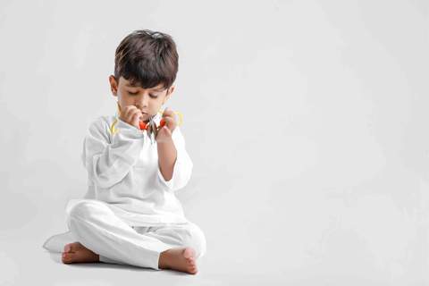 Alone time - A boy sitting alone