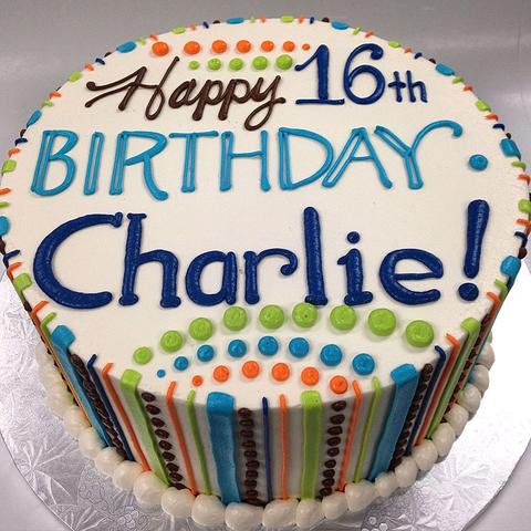 Happy Birthday Charlie birthday cake