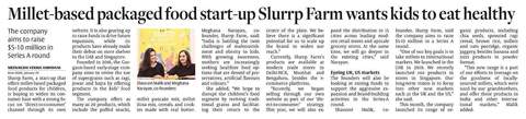 Hindu Business Line Interview - Slurrp Farm Press